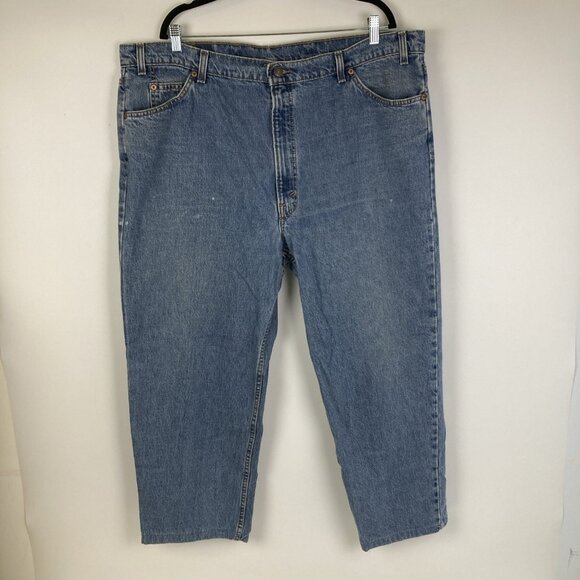 Vintage Levi’s Men’s Jeans 46x30 Orange Tab Medium Wash Straight Leg Big & Tall - Picture 1 of 9